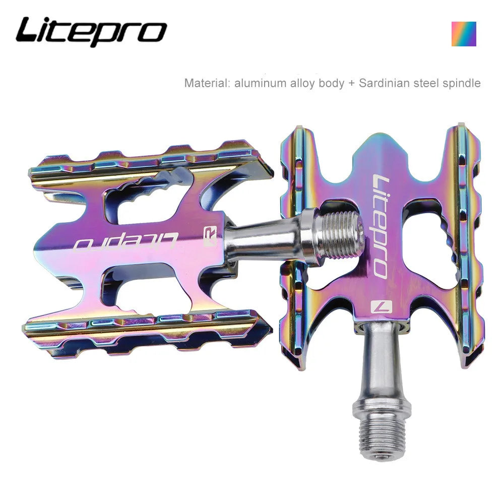 Micronew-Litepro K3 Pedal Sealed Bearing Aluminum Alloy Non-slip MTB Road BMX Universal Bicycle Pedals For Brompton Fnhon Folding Bike