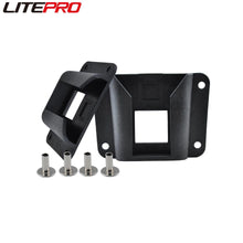 Micronew-Litepro For Brompton Bicycle DIY Pig Nose Bag Adapter Hard Shell Storage Panniers Plastic Holder Buckle With Screws