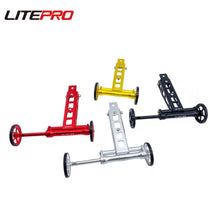 Micronew-Litepro Water Bottle Cage Folding Bike Easywheel Pushing Wheel Holder For Birdy Bicycle Telescopic Rod Easy Wheel Parking Frame