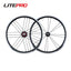 Micronew-Litepro 16inch Folding Bicycle External 7 Speeds Wheelset 349 Wheel 74/112mm Hub For Brompton Bike