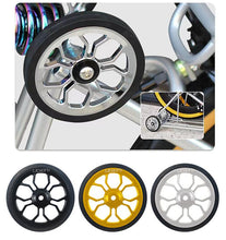 Micronew-Litepro Folding Bicycle 3D Spider Easy Wheel 80mm Large Version Pushing Wheel Alloy Sealed Bearing Wheel With Screws