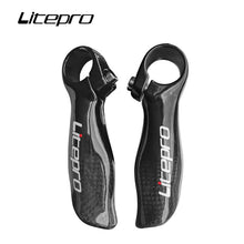 Micronew-Litepro Bicycle Carbon Fiber Vice Handle Mountain Road Bike Small Auilary Handlebar For Handlebar Diameter 22.2mm