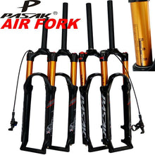 Micronew-PASAK Bicycle Air Fork 26" 27.5" 29inch  1-1/8" MTB Mountain Bike Suspension Fork Air Resilience Oil Damping Line Lock Gas Fork