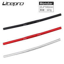 Micronew-Litepro Monster Folding Bicycle Handlebar Crossbar 25.4mm*540MM Handlebar Bike Straight Handle