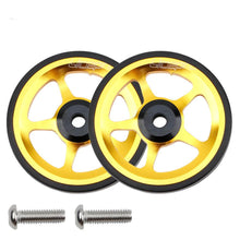 Micronew-LP For Brompton Folding Bike Easy Wheel  Modified Portable Push Wheelset CNC Ultra Light Bearing Wheels Aluminum Alloy