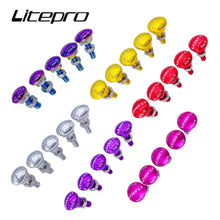 Micronew-Litepro 5Pcs Front Wheel Fixing Screw Aluminum Alloy Folding Bike Rear Fork Fixing Bolts For Birdy 2 3 Bicycle