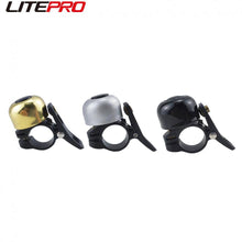 Micronew-Litepro MTB Bicycle Mini Reto Horn  1PC Compatible With 21-23MM Handlebar Copper Bell For Brompton Fnhon Folding Bike