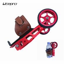 Micronew-Litepro Bicycle Easywheel Parking Rack Bracket Bottle Cage Two-In-One Folding Bike Widened Easy Wheel For Birdy