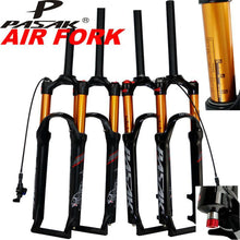 Micronew-PASAK Bicycle Air Fork 26" 27.5" 29inch  1-1/8" MTB Mountain Bike Suspension Fork Air Resilience Oil Damping Line Lock Gas Fork