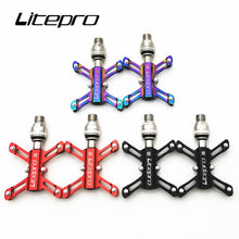 Micronew-Litepro MTB BMX Folding Bicycle Universal Quick Release Pedal Road Bike Lightweight Aluminum Alloy Sealed Bearing Pedal