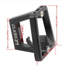 Micronew-Litepro For Brompton Bicycle Pig Nose Front Shelf Mount Carrier Pannier Block Folding Bike Bracket Bag Racks