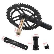 Micronew-For Fnhon Bicycle Hollow Integrated CNC Chainwheels 53/39T Chainring 170mm Crank Folding Bike Modification Sprocket