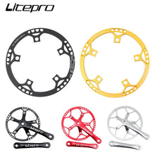 Micronew-Litepro Single Speed 130BCD Folding bike Crankset BMX Chainwheel 45/47/53/56/58T Chain Wheel 170mm Crank Chain Ring