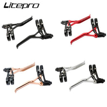 Micronew-Litepro MTB Mountain Bike Folding Road Small Bicycle Ultra Light V Brake Hand Levers CNC 64g