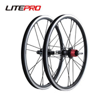 Micronew-Litepro 16inch Folding Bicycle External 7 Speeds Wheelset 349 Wheel 74/112mm Hub For Brompton Bike
