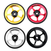 Micronew-Litepro Folding Bike Aluminum Alloy Easy Wheel Modified Portable Push Wheel CNC Ultra-light Palin Cart Wheel For Brompton