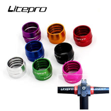 Micronew-Litepro Folding Bike Straight Handle Bar Fixed Cover Stop Collar Space Ring MTB Bicycle 25.4MM Handlebar Spacing-rings