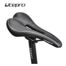 Micronew-Litepro Folding Bike Saddle Cushion All-inclusive Leather Seat Cushion Mountain Road Bike Comfortable Non-slip Seat Cushion