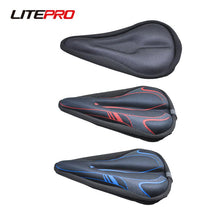 Micronew-Litepro Leather PU Saddle Seat Soft Wide Foam Silicone Sleeve Cover Folding Bicycle Seat Tube Cushion Protector Pad