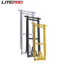 Micronew-Litepro Portable Luggage Carrier Shelf Aluminum Alloy Tail Shelf Holder For Brompton Bicycle Foldable Rear Cargo Rack