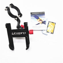 Micronew-Litepro Adjustable Angle 360 Degree Stand Rotation Mobile Phone Gps Holder Non-Slip Folding Bicycle Cell Phone Handlerbar Holder