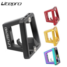 Micronew-Litepro For Brompton Bicycle Pig Nose Front Shelf Mount Carrier Pannier Block Folding Bike Bracket Bag Racks