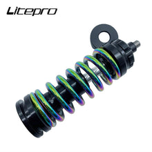 Micronew-Litepro Bicycle Spring Suspension Front Shock Shocks Absorber Folding Bike Titanium Screw Rod For Birdy