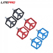 Micronew-Litepro MTB Road Bike Nylon Antiskid Chromium Molybdenum Steel 14MM Pedals Folding Bicycle DU Bearing Hollow Non-slip Pedal