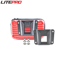 Micronew-Litepro For Brompton Bicycle DIY Pig Nose Bag Adapter Hard Shell Storage Panniers Plastic Holder Buckle With Screws