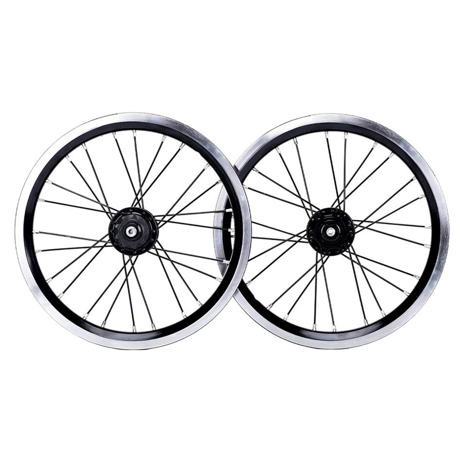 Single Speed Bike Rims Micronew-Litepro Folding Bike Single Speed Wheelset 14 Inch V Brake 74 ...