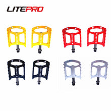 Micronew-Litepro S5 Large Square Hollow Pedals Sealed Bearing MTB Road Bike Ultralight Ordinary Pedal Aluminum Alloy